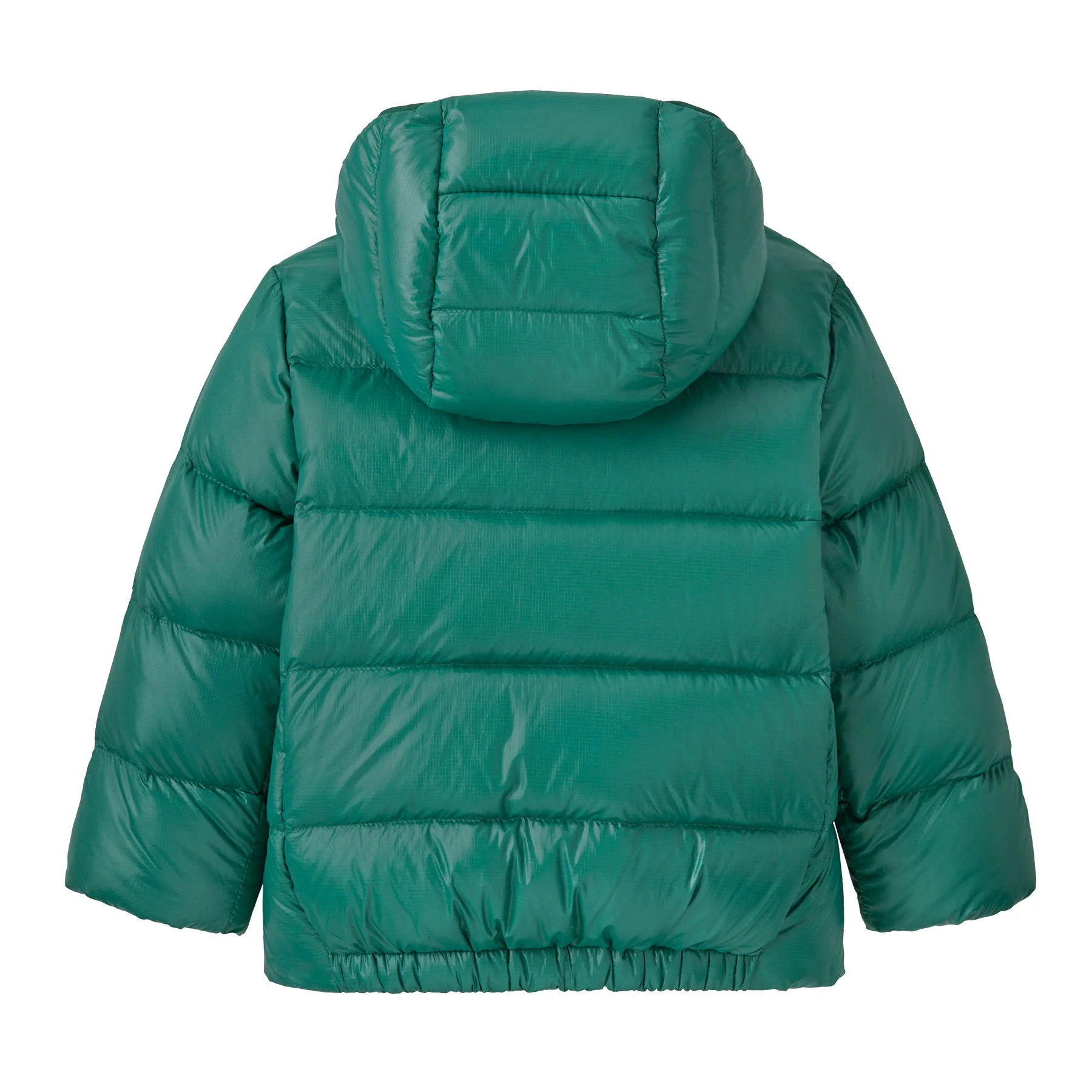 Patagonia Baby Hi-Loft Down Sweater Hoody Conifer Green - Image 2