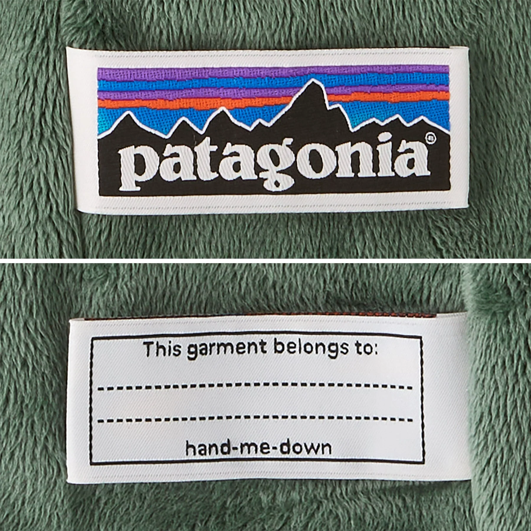 Patagonia Baby Quilted Puff Jacket Hemlock Green - Image 4