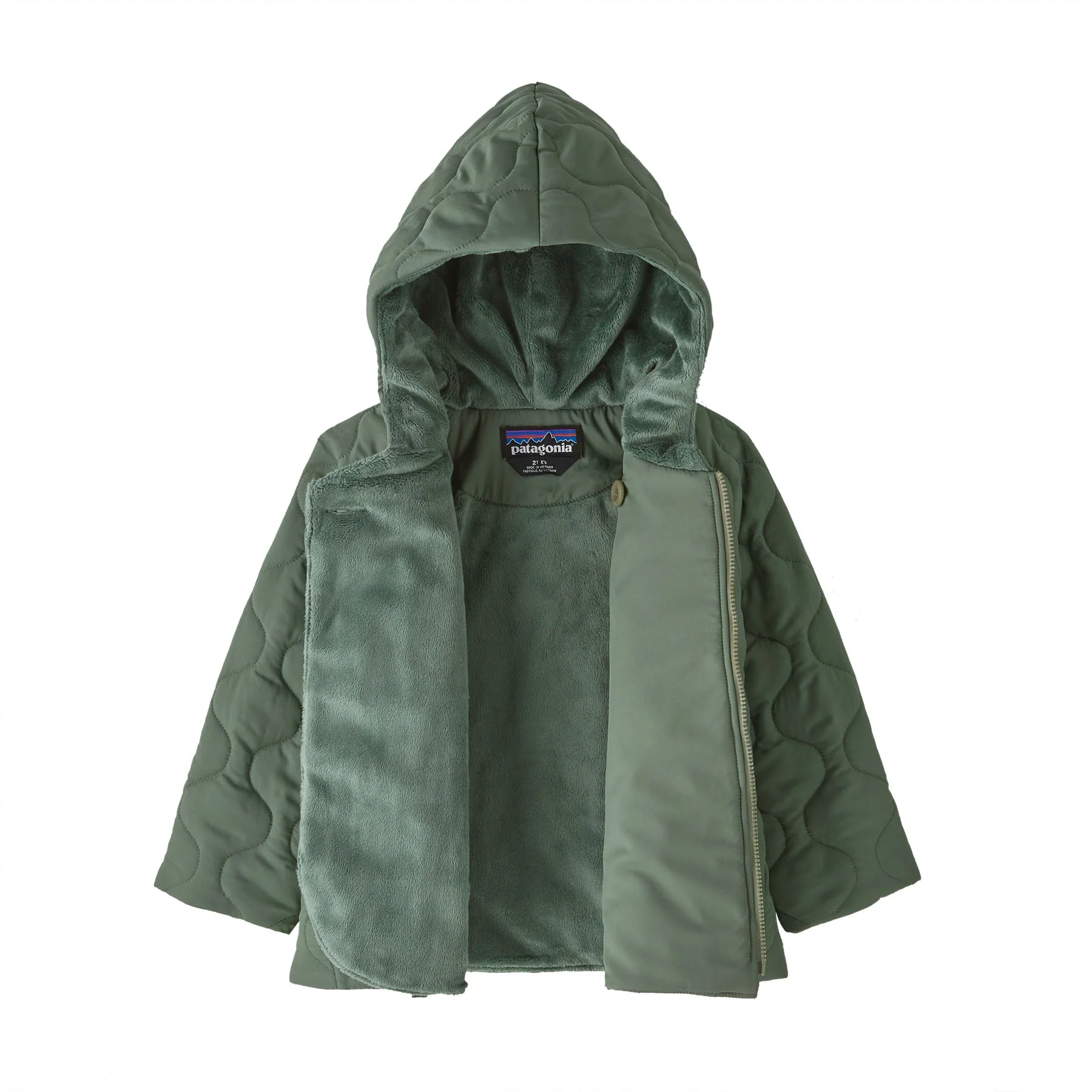 Patagonia Baby Quilted Puff Jacket Hemlock Green - Image 5