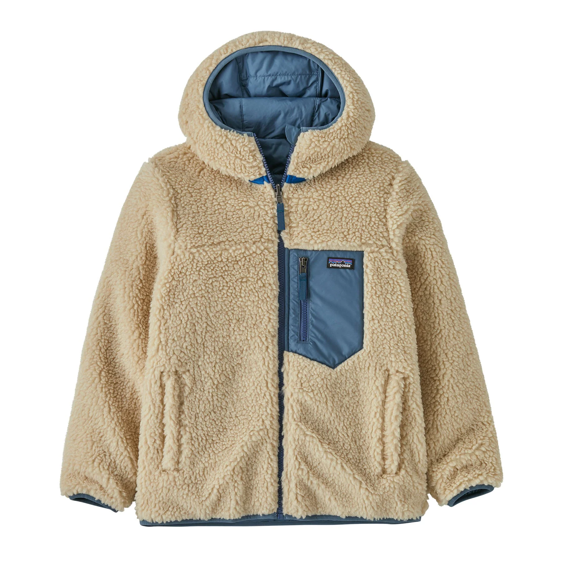 Patagonia Kids' Reversible Ready Freddy Hoody Utility Blue - Image 2